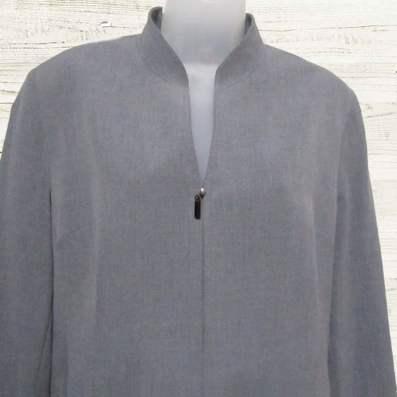 Amanda Smith size 14 womens blazer jacket long sleeves color grey - Picture 7 of 12